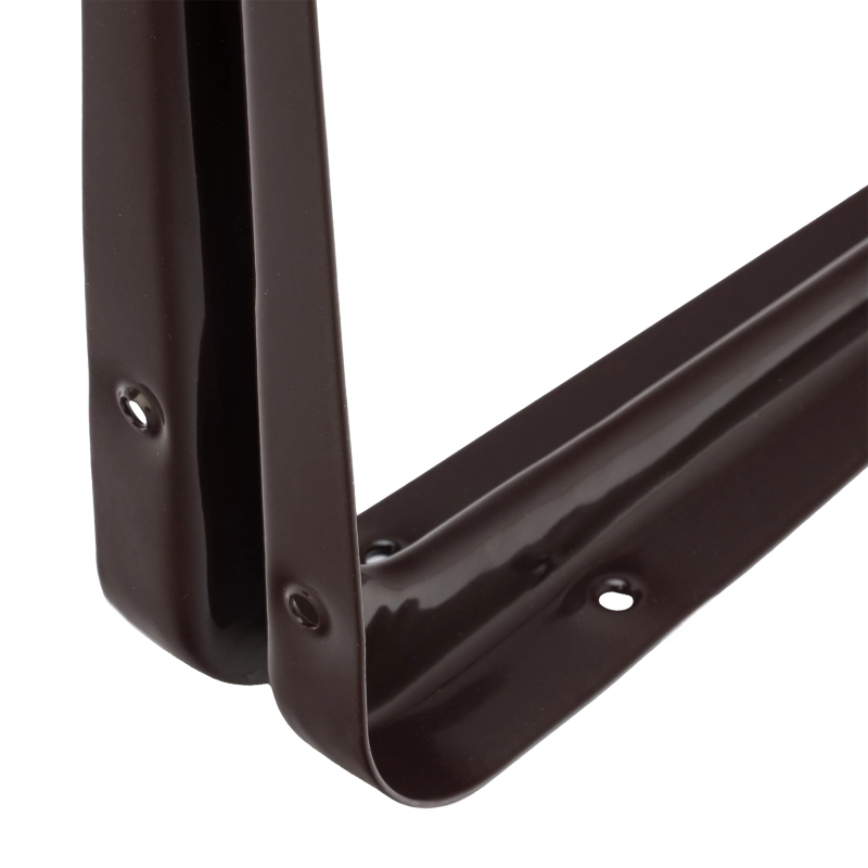 Кронштейн угловой с ребром, 300 х 350 мм, коричневый Сибртех (94028)