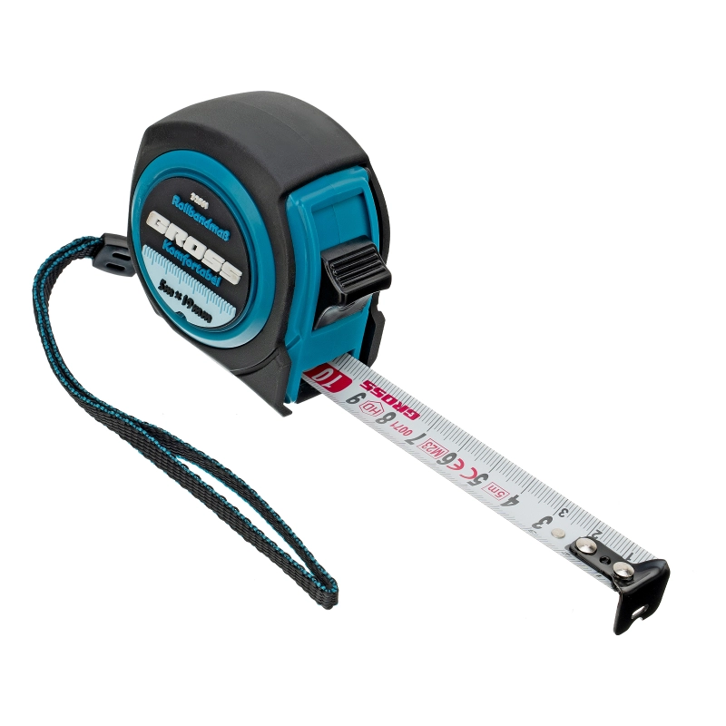 Рулетка Komfortabel 5 м х 19 мм,обрезиненный корпус Gross (32561)