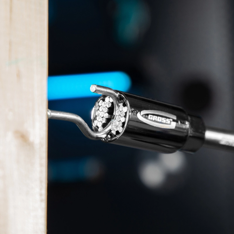 Головка торцевая многоразмерная, CrV, 6-21 мм, под квадрат 3/8, CrV, хромированная Gross (13191)