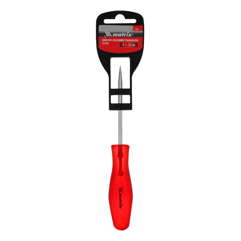 Шило хозяйственное, круглое 4x75 мм Matrix (11760)