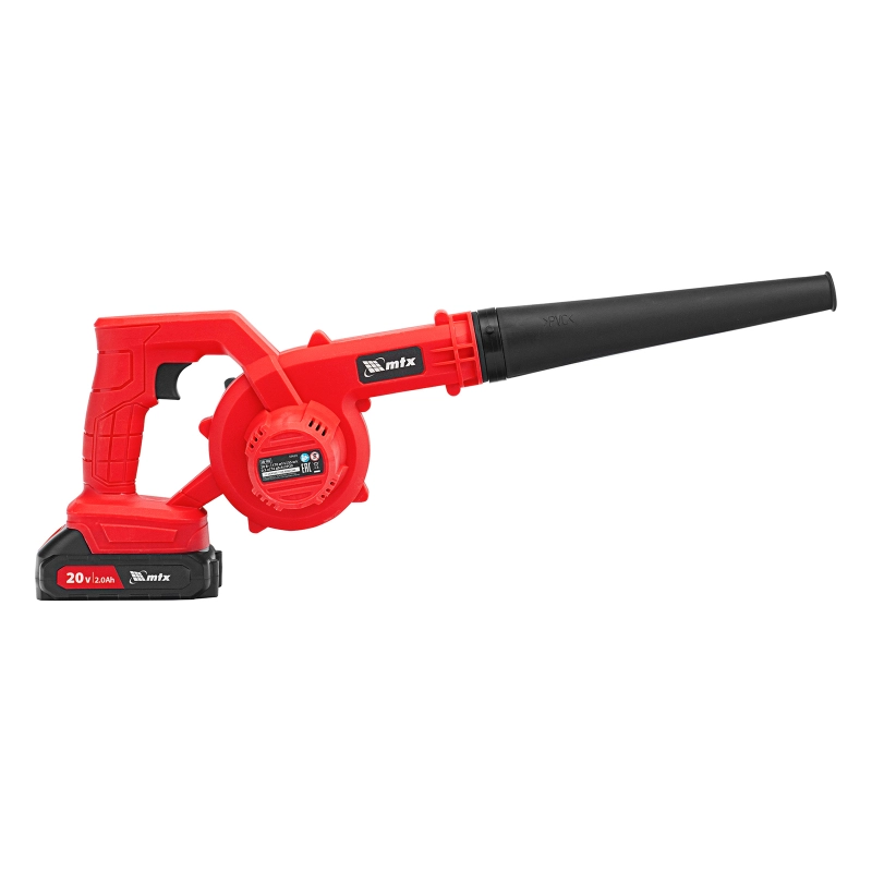 Воздуходувка-пылесос акк. портативная, LB-185, 75 м/с, 185 м³/ч, Li-Ion, 20 В MTX (59620)