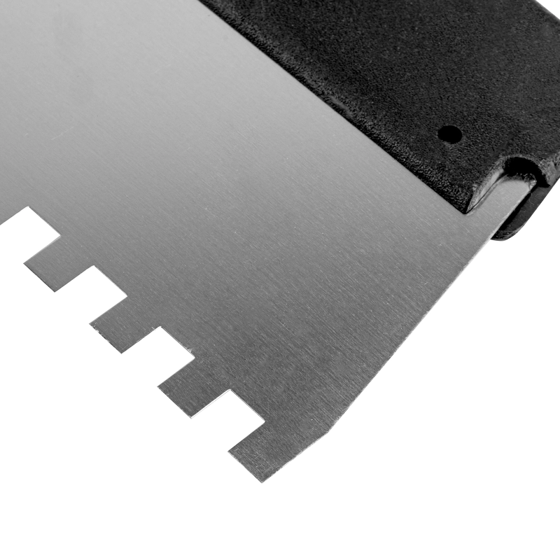 Шпатель из нержавеющей стали, 300 мм, зуб 8 х 8 мм, пластмассовая ручка Sparta (85144)