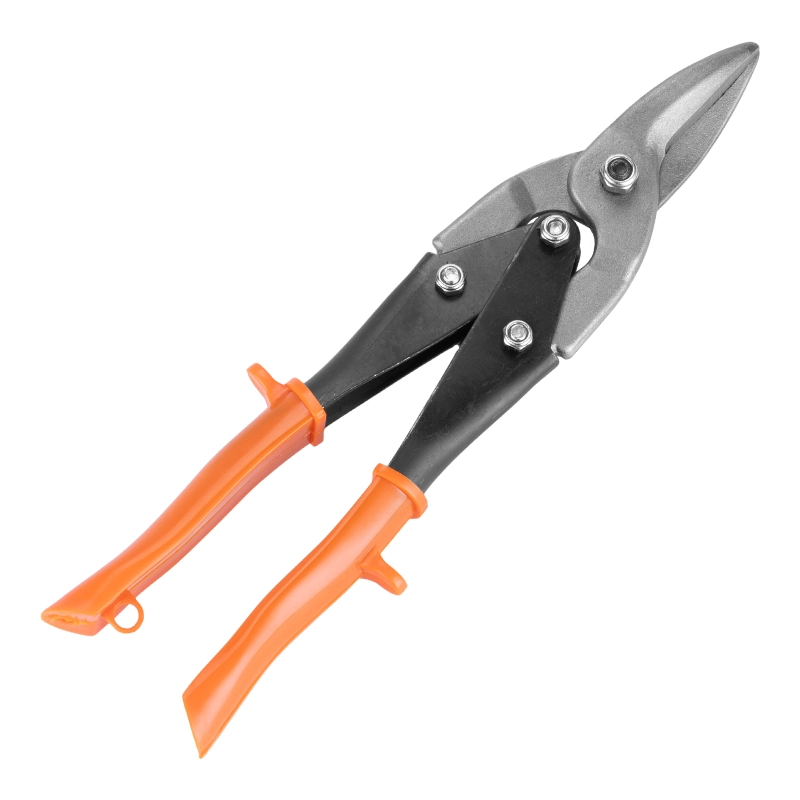 Ножницы по металлу, 250 мм, пряморежущие, обливные рукоятки Sparta (783155)