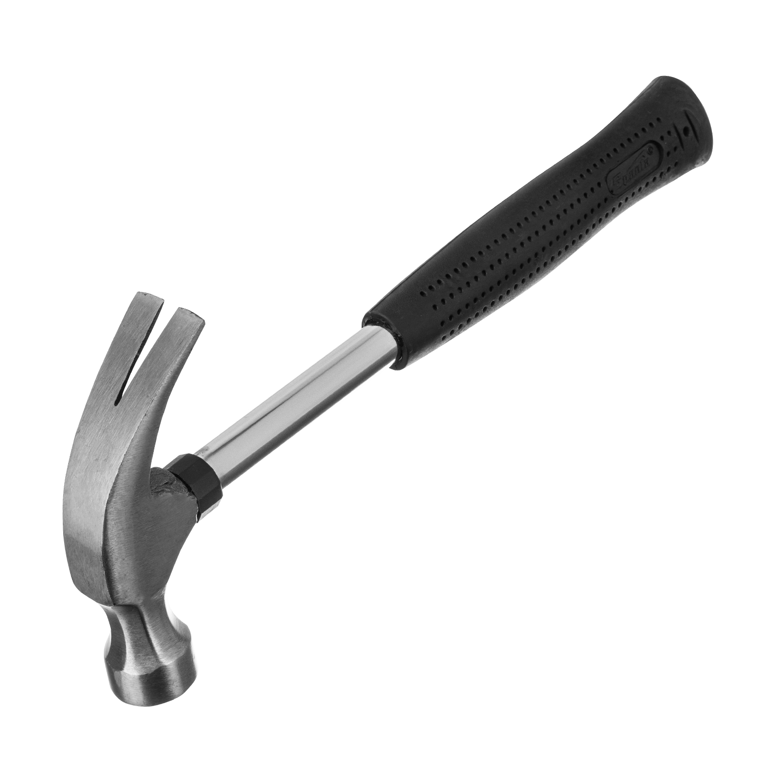 Молоток-гвоздодер, 450 г, боек 27 мм, металлическая трубчатая обрезиненная рукоятка Sparta (104405)