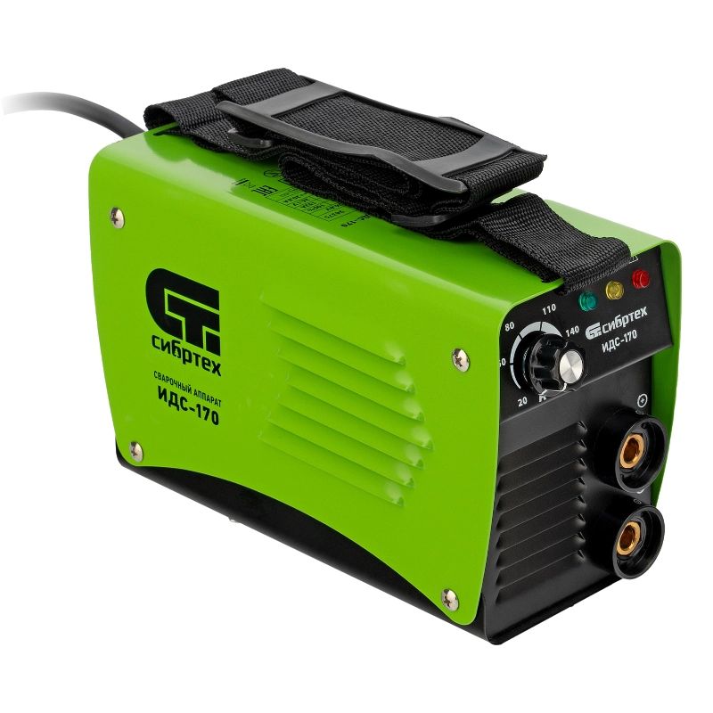 Аппарат инверторный дуговой сварки ИДС-170, 170 А, ПВ 80%, диаметр электрода 1.6-3.2 мм Сибртех (94375)