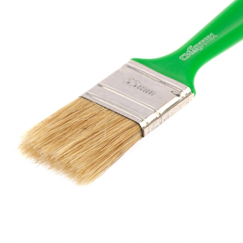 Кисть флейцевая "Эксперт", 35 x 8, натуральная щетина, пластиковая ручка Сибртех (83307)