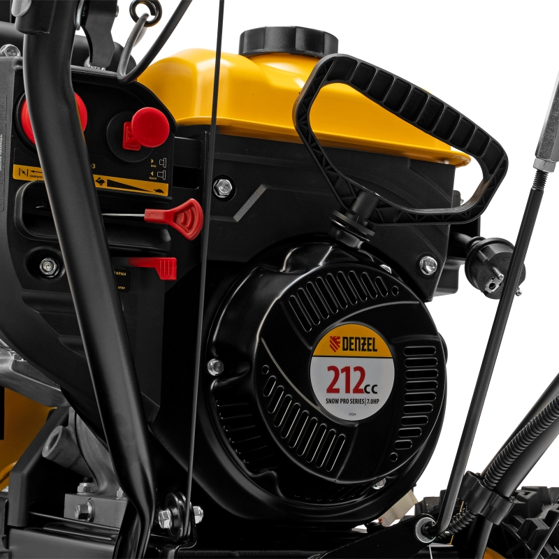 Бензиновая снегоуборочная машина SBM 610S PRO, 212 cc, электростартер, фара, обогрев Denzel (97654)