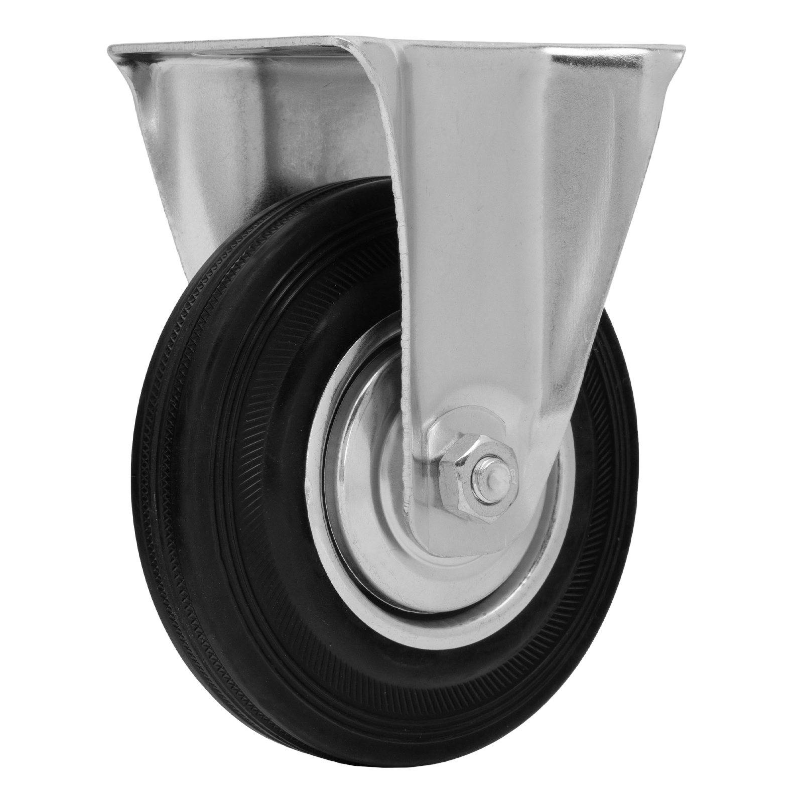 Колесо неповоротное D 125 мм, крепление  платформенное Сибртех (687105)