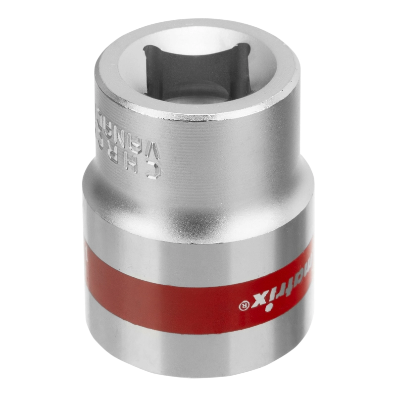 Головка торцевая, 22 мм, двенадцатигранная, CrV, под квадрат 1/2, хромированная Matrix (13692)