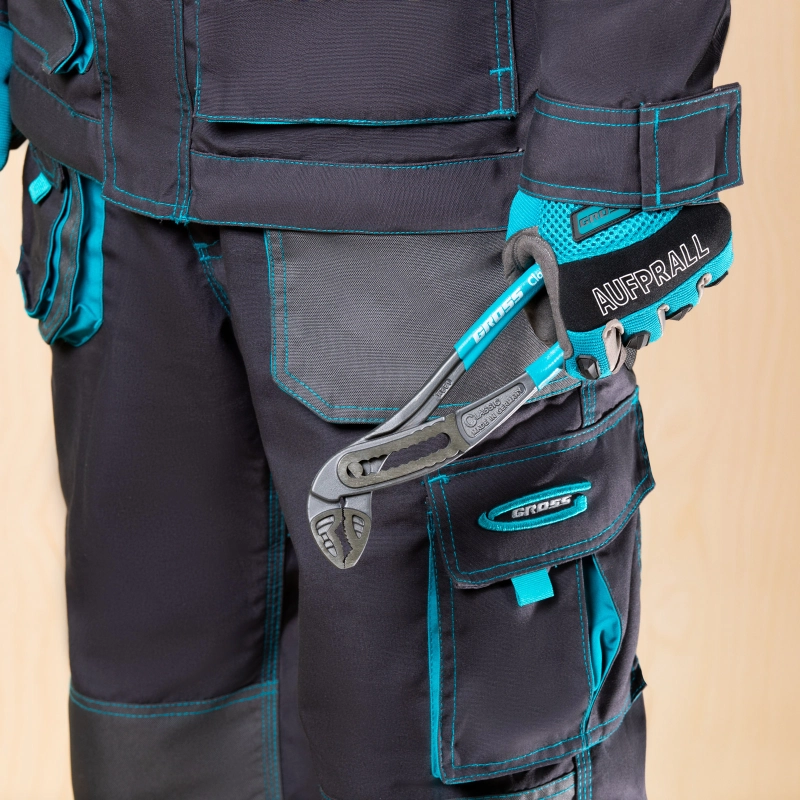 Клещи переставные, обливные рукоятки, хром-ванадий, 240 мм Gross (15715)