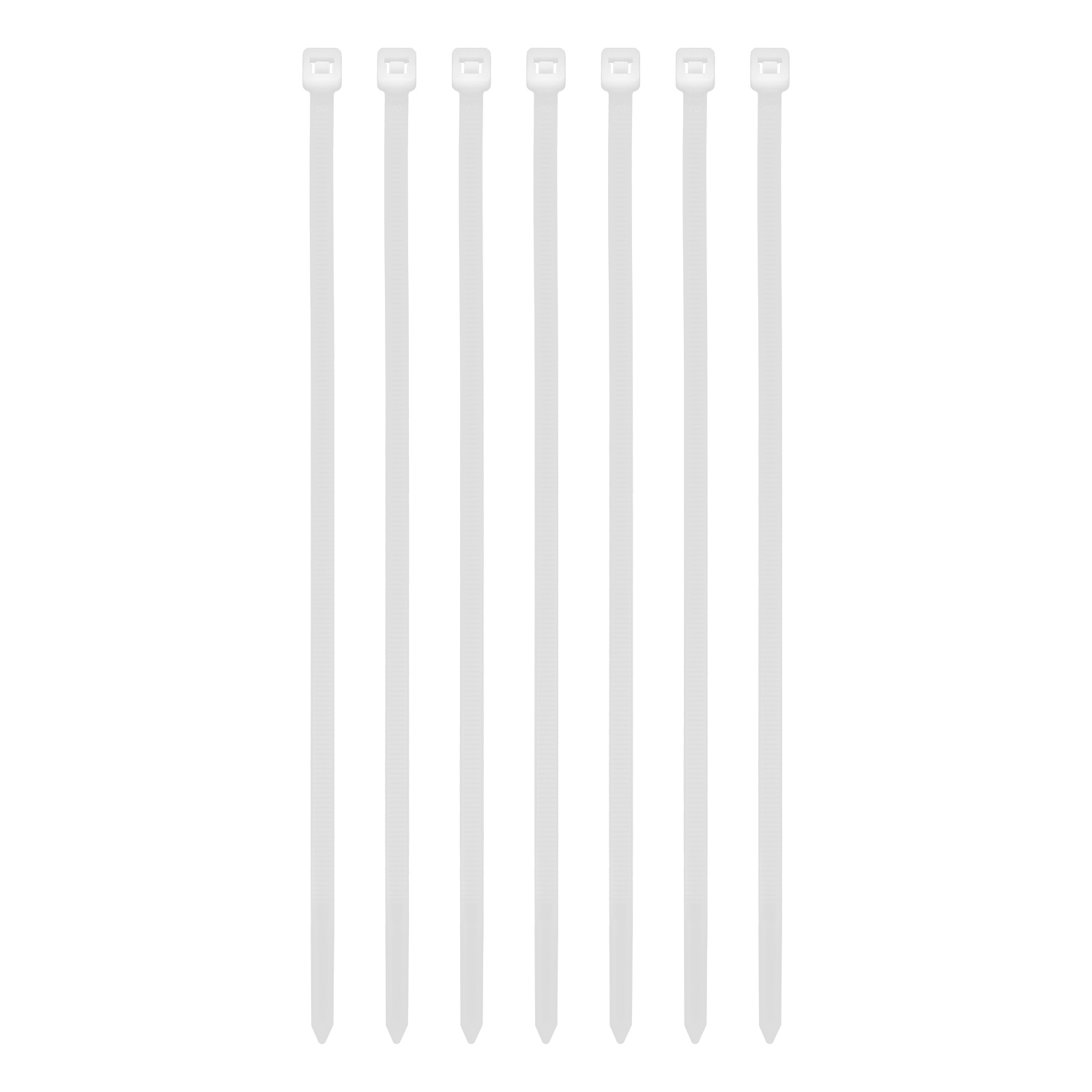 Хомуты, 200 x 4.8 мм, пластиковые, белые, 100 шт Сибртех (45534)