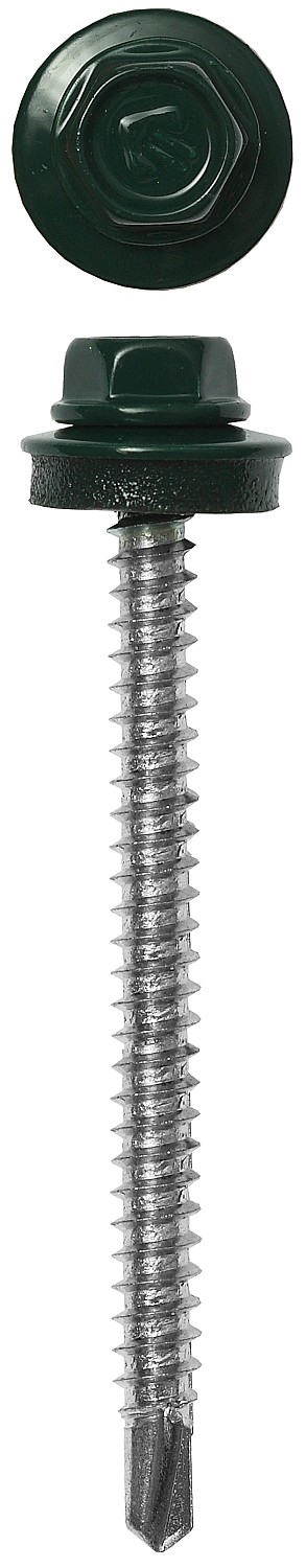 ЗУБР СКД 6005, 65 х 4.8 мм, зелёный насыщ., 900 шт, кровельный саморез (4-300310-48-065-6005)