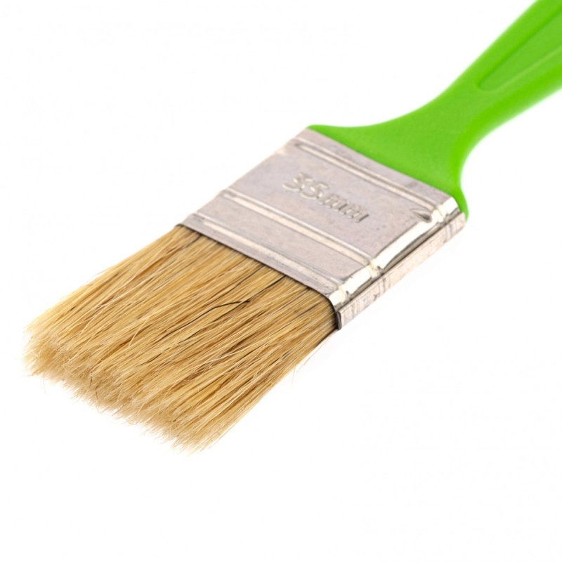Кисть флейцевая "Евро", 35 x 8, натуральная щетина, пластиковая ручка Сибртех (83301)
