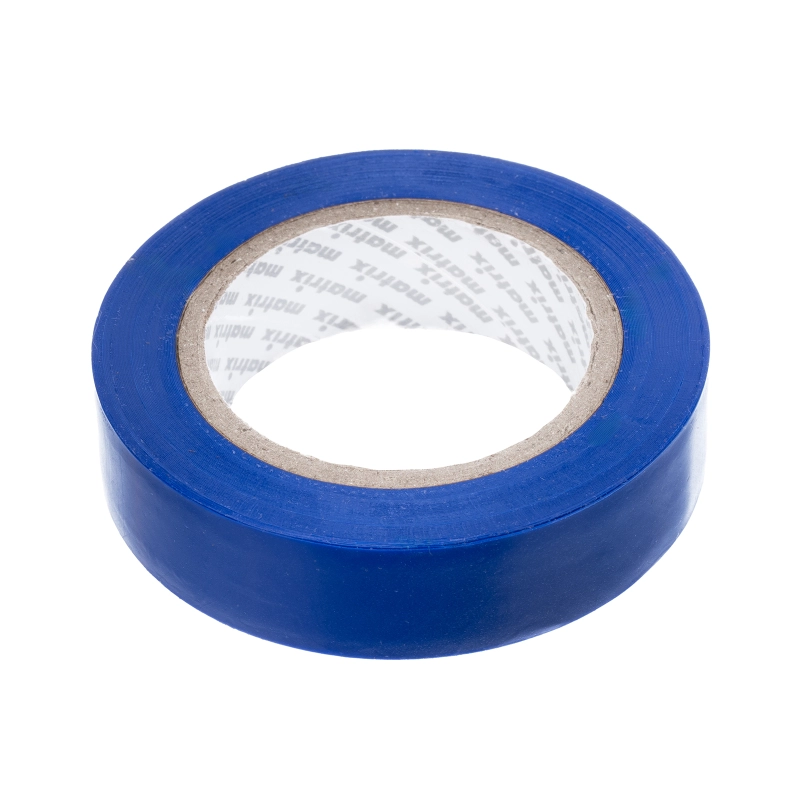 Изолента ПВХ, 15 мм х 10 м, синяя, 150 мкм Matrix (88770)