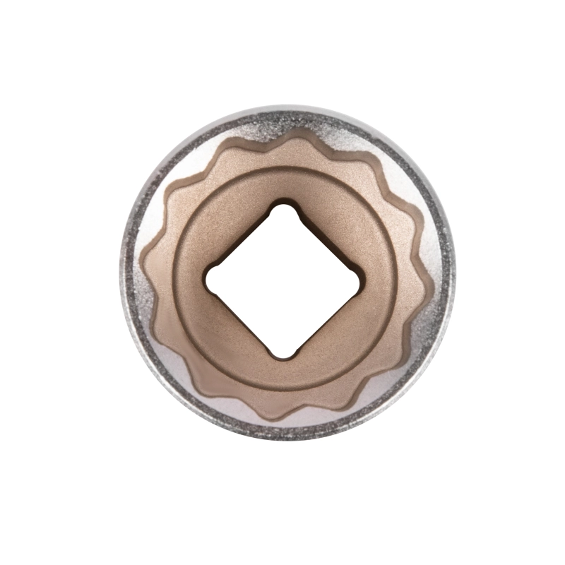 Головка торцевая, 27 мм, двенадцатигранная, CrV, под квадрат 1/2, хромированная Matrix (13695)