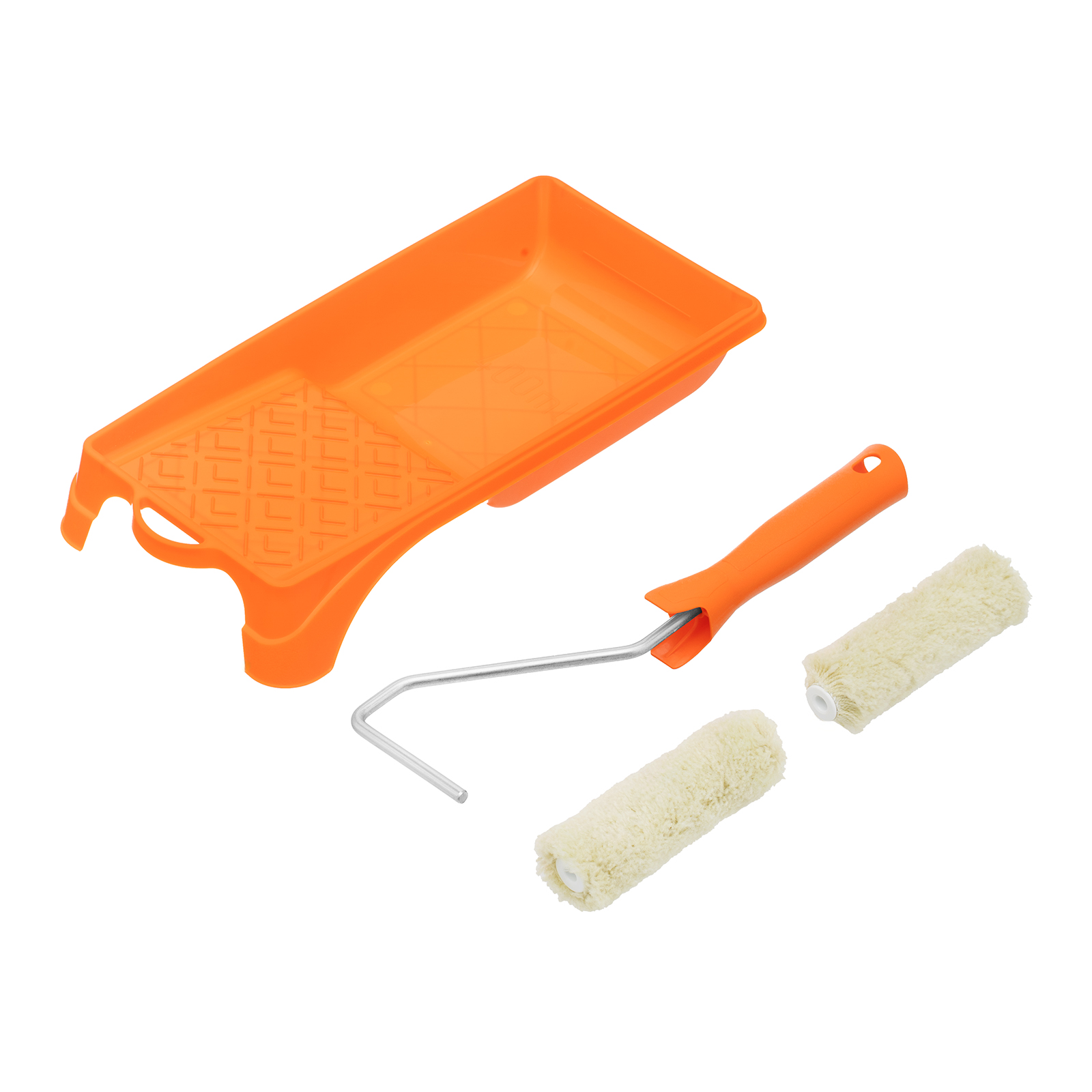 Малярный набор для фасадных работ: кювета 150 мм х 290 мм и мини-валик 110 мм Сибртех (80457)