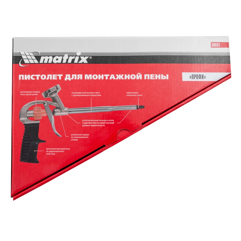Пистолет для монтажной пены Профи Matrix (88683)