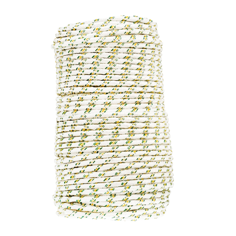 Фал плетеный капроновый с сердечником, 8 мм, L 100 м, 16-прядный, Сибртех (93970)