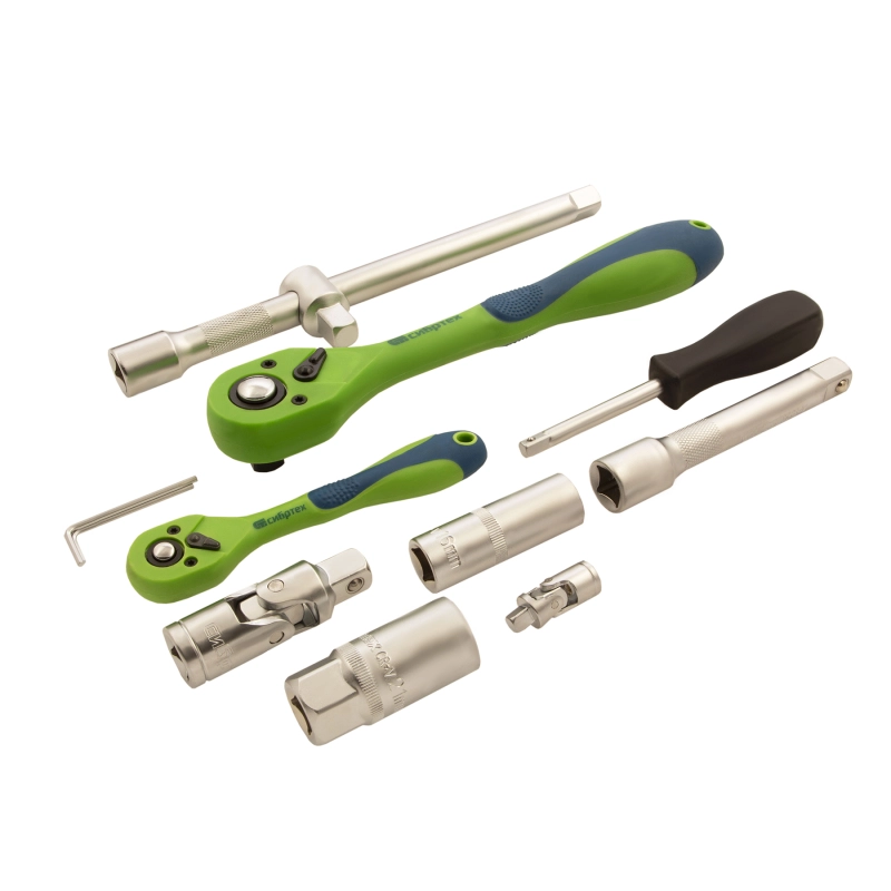 Набор инструментов 108 предметов, CrV, 1/2", 1/4" Сибртех (13511)