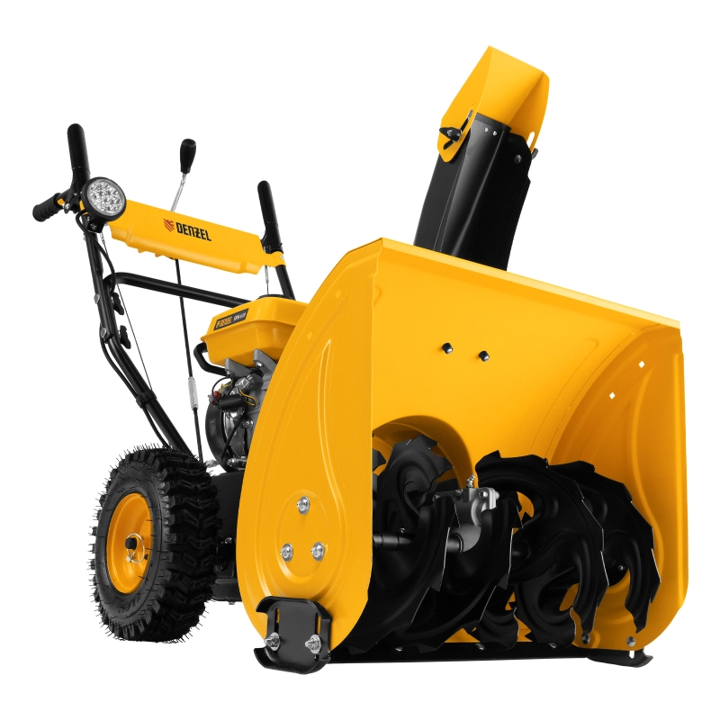 Бензиновая снегоуборочная машина SBM 610, 212 cc, ручной старт, фара Denzel (97653)