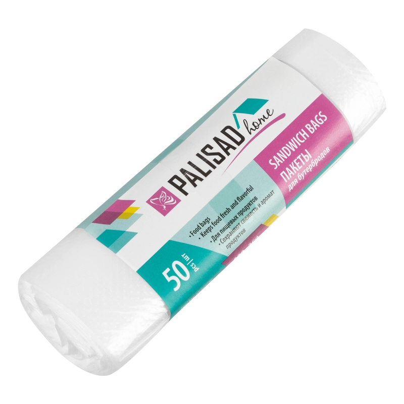 Пакеты для бутербродов, 320 x 250 мм, 50 шт, рулон, Home Palisad (950035)