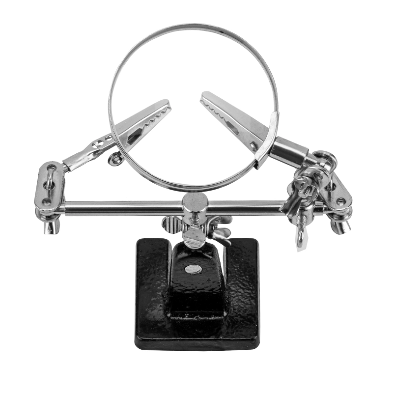 Зажим для пайки "Третья рука" с лупой Sparta (914605)