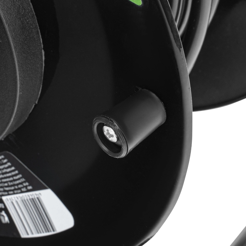 Удлинитель силовой 30 м, 16А, тип УХз16, ПВС 3 x 2.5 мм, на стальной катушке, 4 розетки Сибртех (95873)