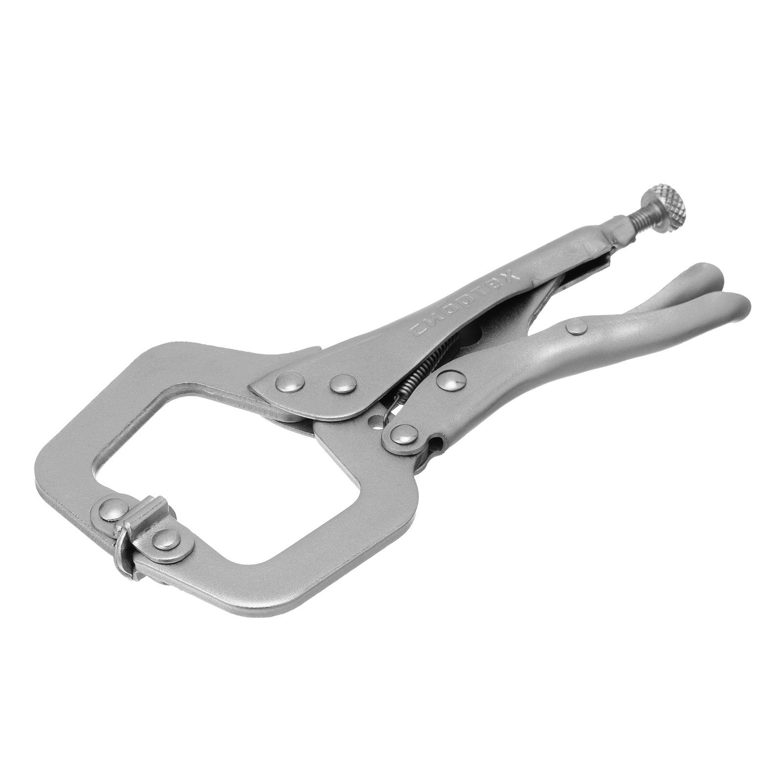 Зажим ручной, увеличенный захват, подвижные губки, 170 мм Сибртех (18425)