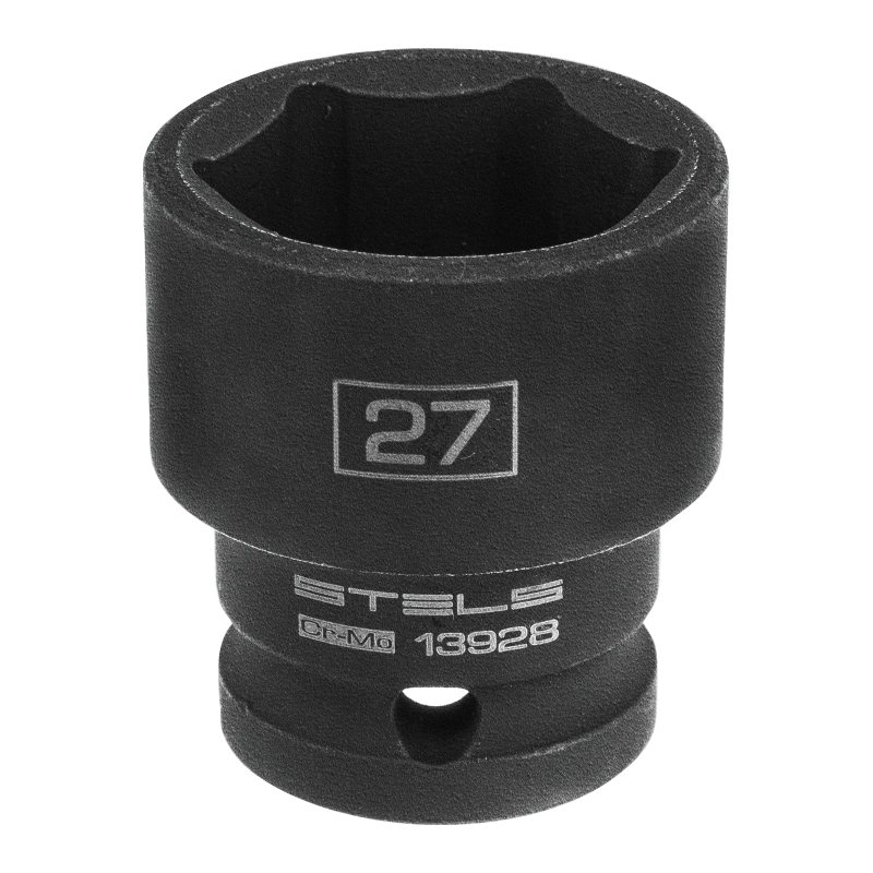 Головка ударная шестигранная, 27 мм, 1/2, CrMo Stels (13928)