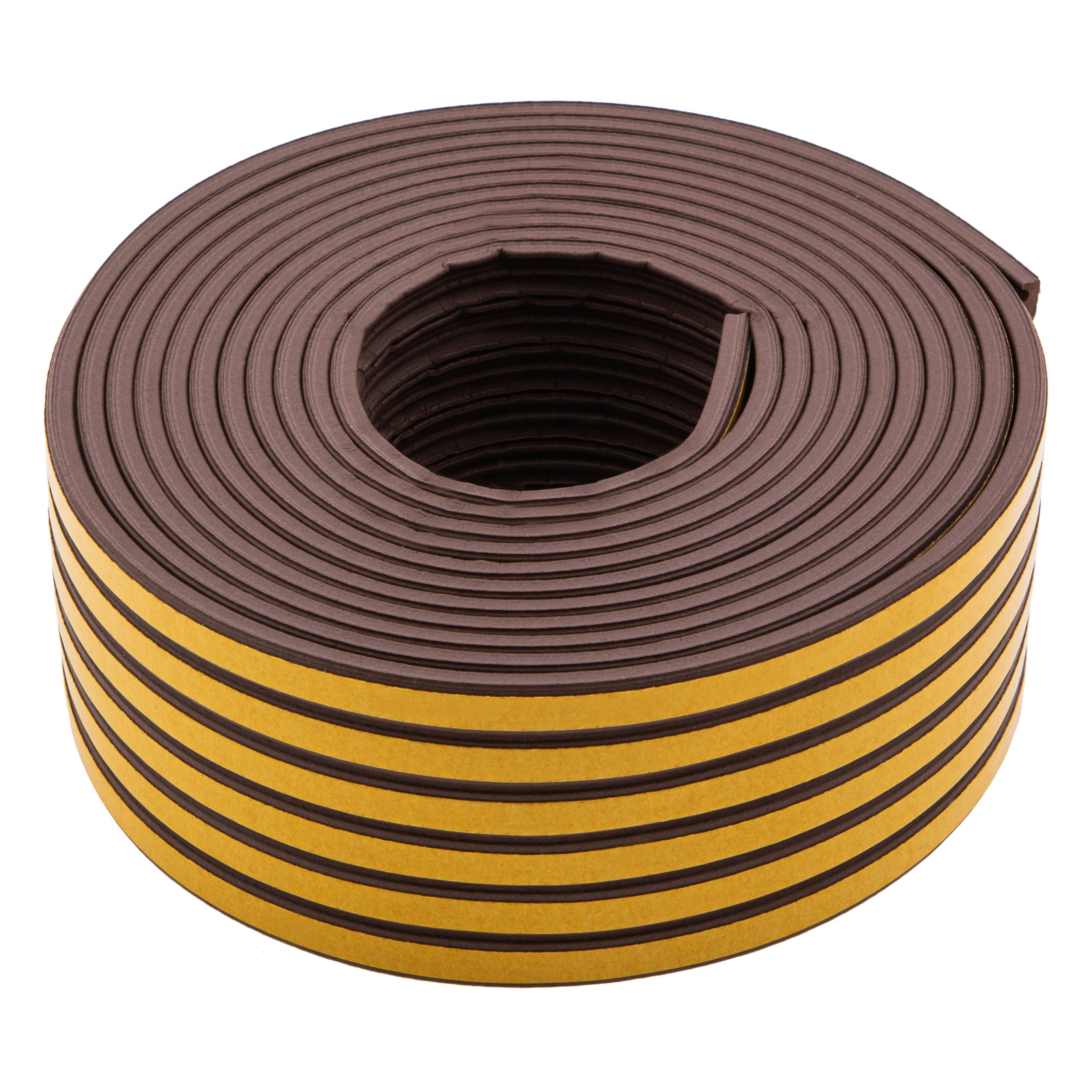 Уплотнитель резиновый, 24 м, профиль "E", коричневый Сибртех (88906)