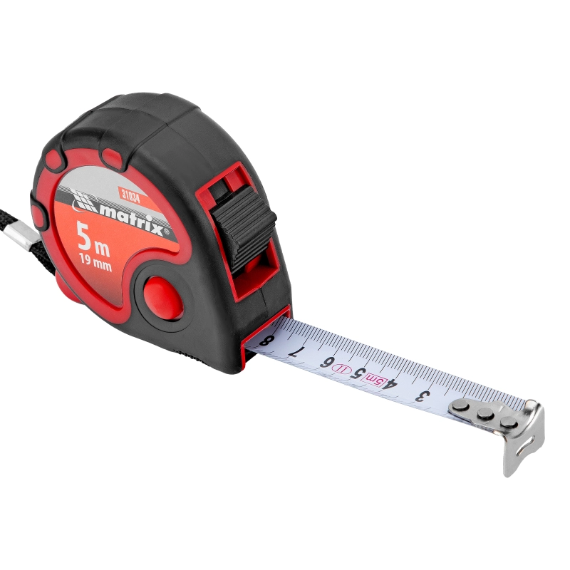 Рулетка Status 3 fixations,5 м х 19 мм,двухкомпонентный корпус,3 фиксации ленты Matrix (31034)