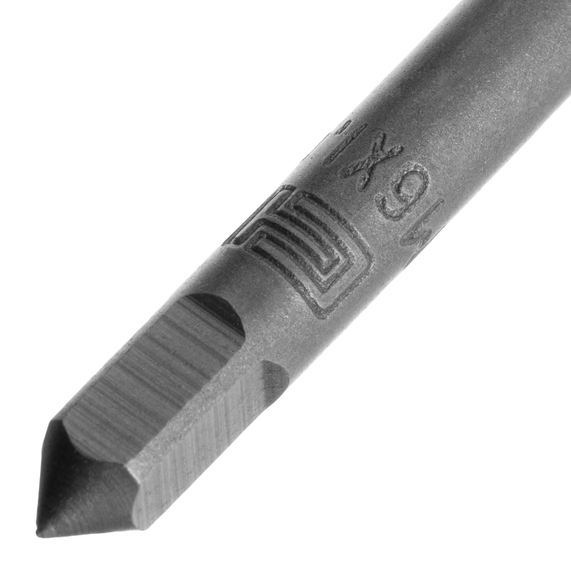 Метчик ручной М6 х 1 мм, комплект из 2 шт Сибртех (76617)