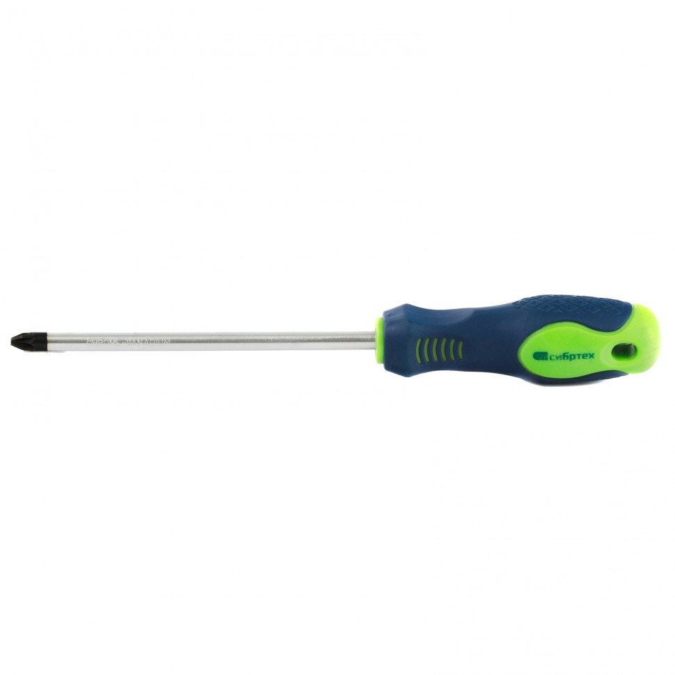 Отвертка, PZ3 х 150 мм, CrV, двухкомпонентная рукоятка Сибртех (11881)