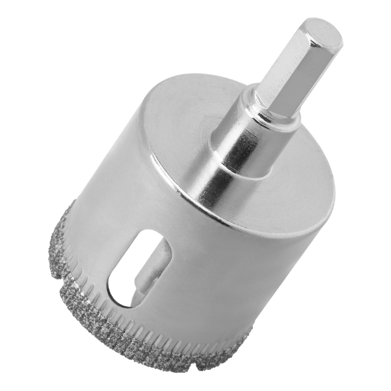 Сверло по керамической плитке и стеклу, 32 х 55 мм, шестигранный хвостовик, с центрующим сверлом Сибртех (72717)