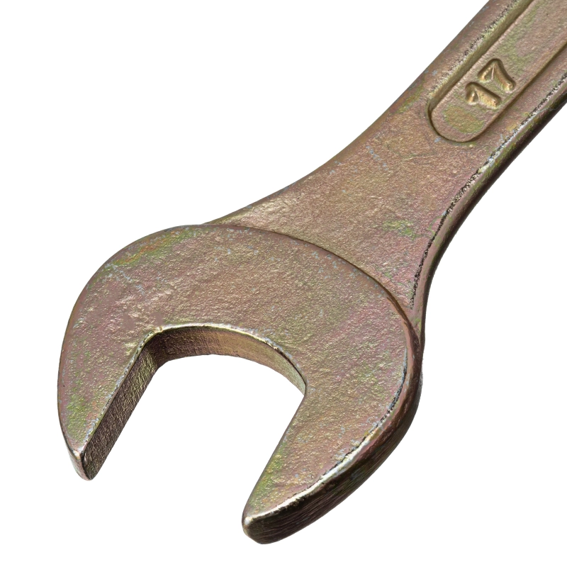 Ключ рожковый, 14 х 17 мм, желтый цинк Сибртех (14309)