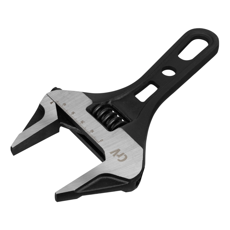 Ключ разводной 185 мм, CrV, кованый, укороченная рукоятка Denzel (15754)