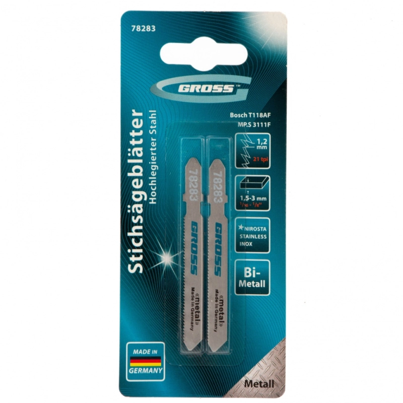 Полотна для электролобзика  Profi, 2 шт, ( 3111F-T118AF ) Gross (78283)