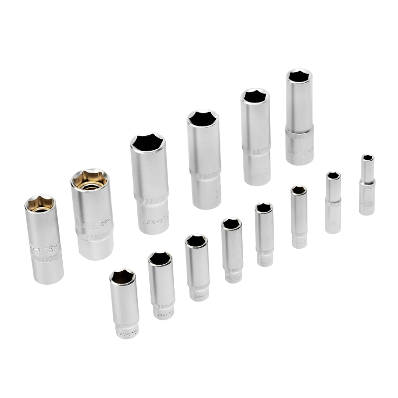 Набор инструментов, 1/2", 1/4", CrV, S2, пластиковый кейс, 94 предмета Denzel (15813)