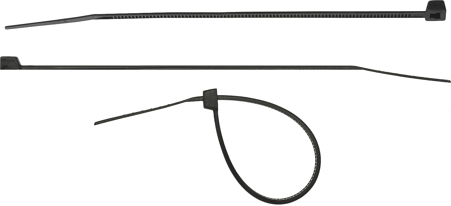 СИБИН ХС-Ч, 3.6 x 200 мм, нейлон РА66, 100 шт, черные, хомуты-стяжки (3788-36-200)