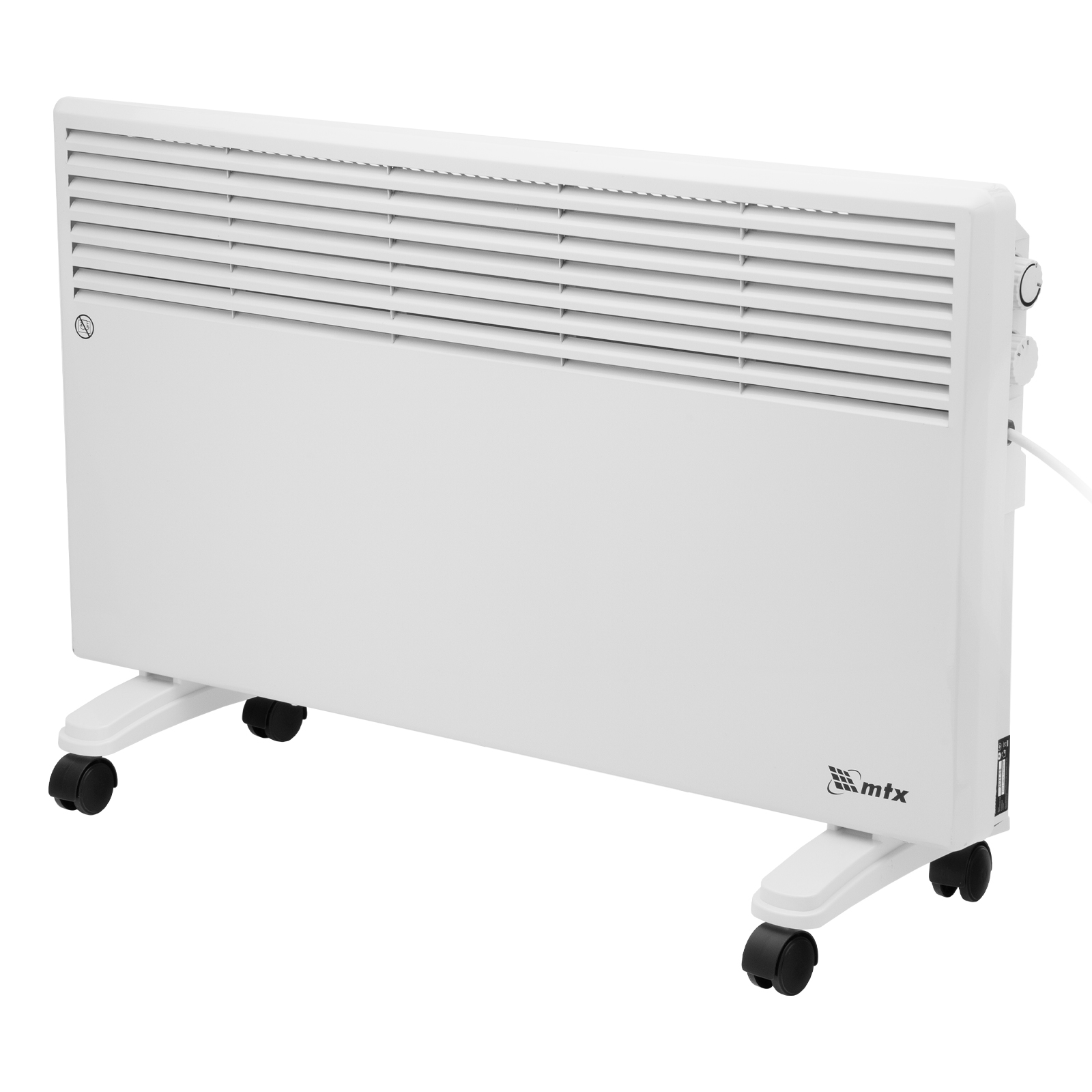 Конвектор электрический CH-2000, 2000 Вт, X-образный нагреватель, термостат, колеса  MTX (98107)