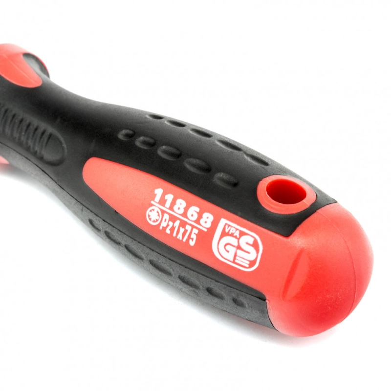 Отвертка Profi, PZ1 x 75 мм, S2, двухкомпонентная рукоятка Matrix (11868)