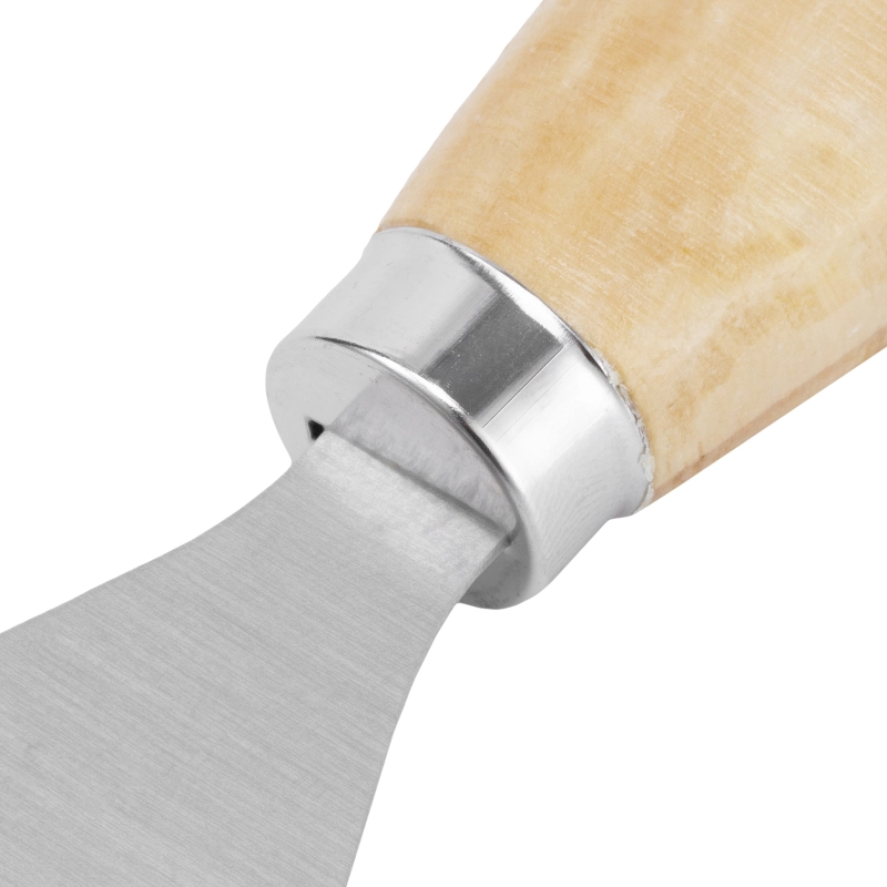 Шпательная лопатка из углеродистой стали, 80 мм, деревянная ручка Sparta (852155)