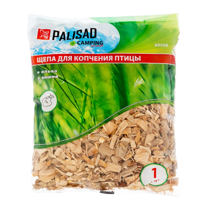 Щепа для копчения птицы ольха + вишня, Camping Palisad (69508)