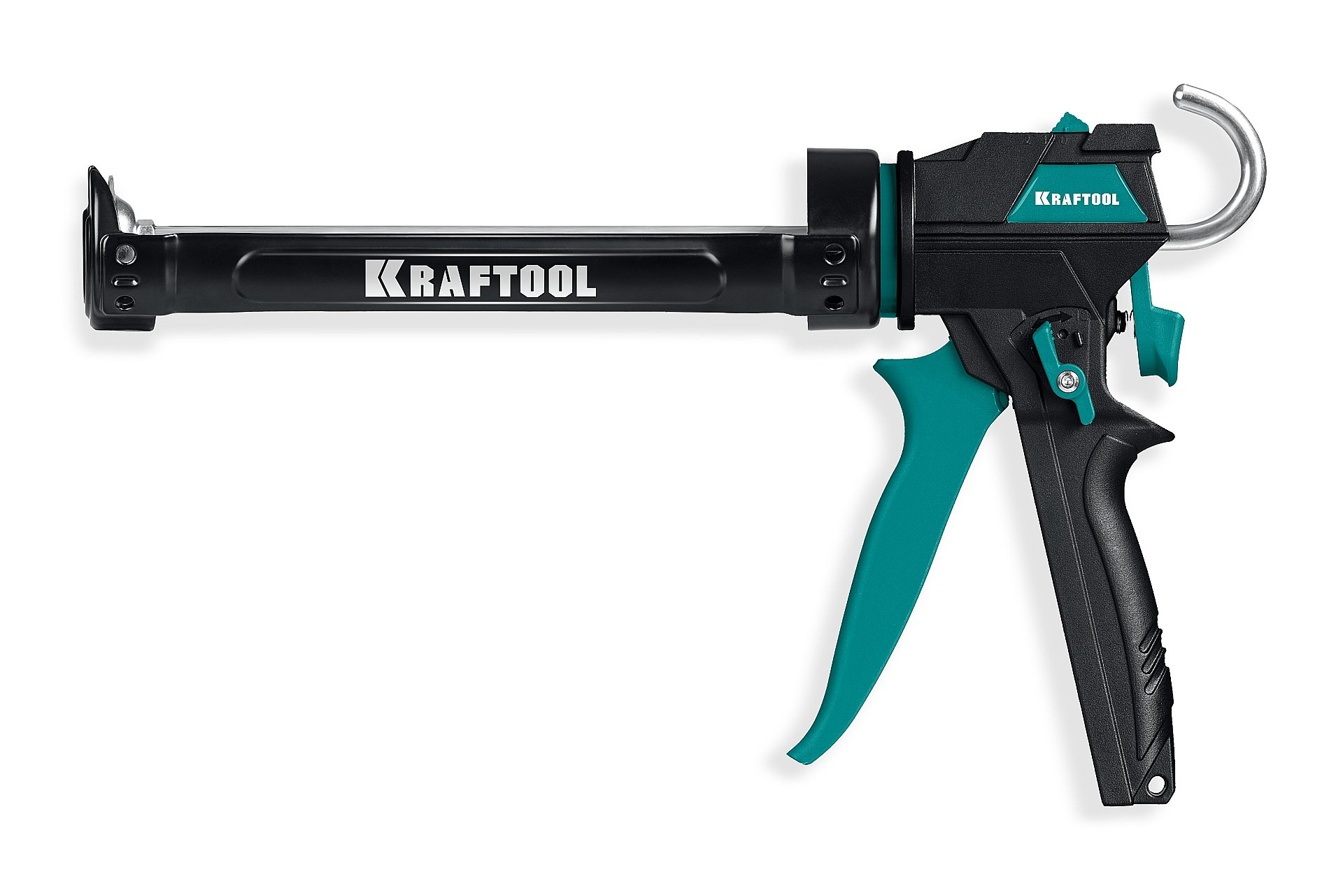 KRAFTOOL ULTRA 310 мл, регулировка силы давления, вариативная антикапельная система, усиленный cкелетный поворотный пистолет для герметика (06679)