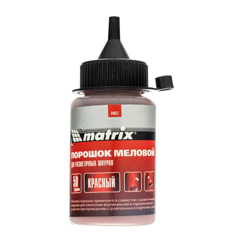 Порошок меловой красный, 50 г, для разметочных шнуров Matrix (84857)