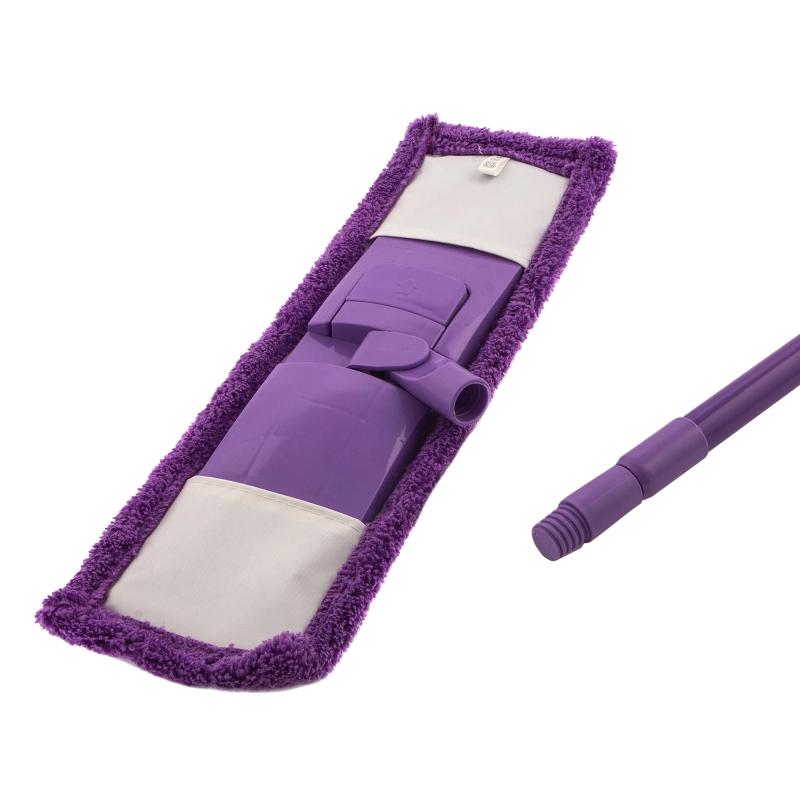 Швабра, 120 см, с пластиковой складной подошвой, насадка микрофибра, телескопическая рукоятка, Light Elfe (935055)