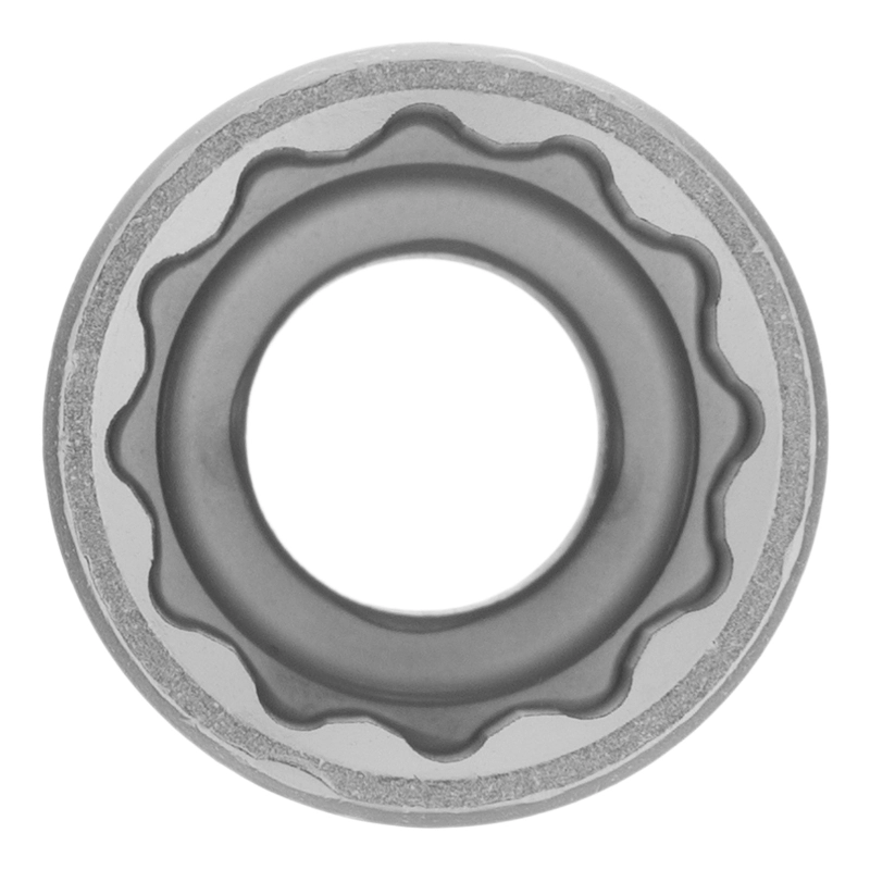 Головка торцевая, 17 мм, двенадцатигранная, CrV, под квадрат 1/2, хромированная Matrix (13690)