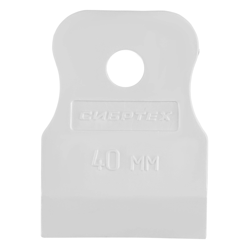 Шпатель, белая резина, 40 мм Сибртех (85831)