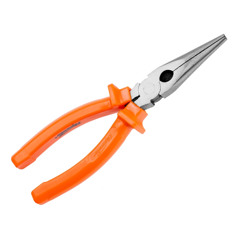 Длинногубцы прямые Classic, 180 мм, шлифованные, пластмассовые рукоятки Sparta (17159)