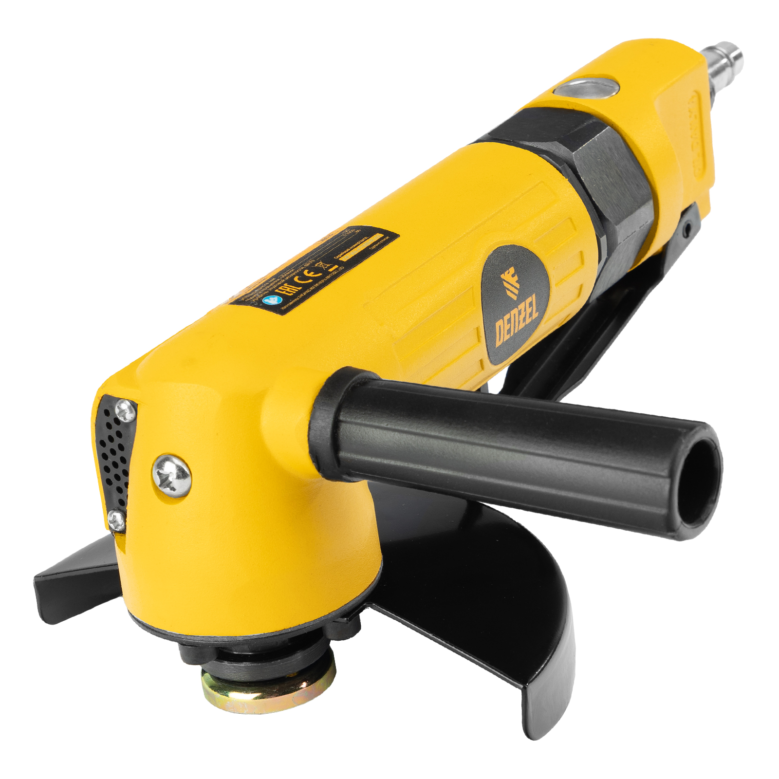 Пневматическая углошлифовальная машина AG125, 11000 об/мин, 125 мм, 186 л/мин Denzel (57477)